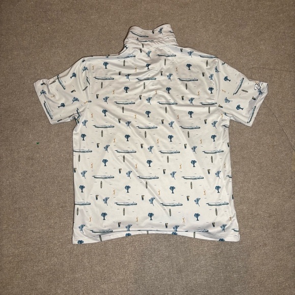 Barstool Golf All Over Print Polo Shirt XL Beach Surf Golf Performance - Picture 10 of 15
